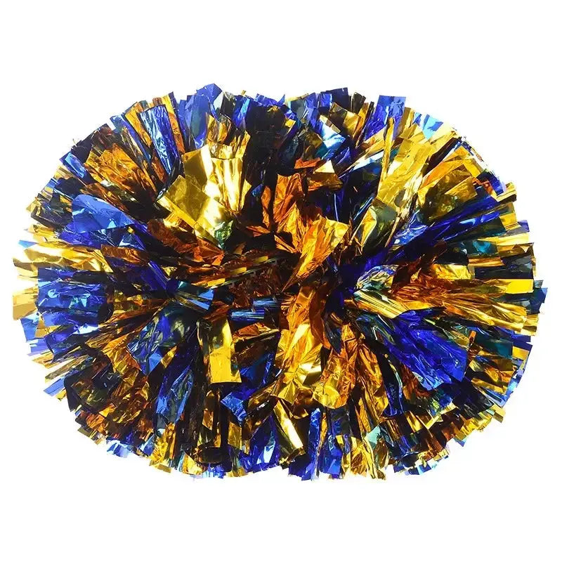 Large Cheerleading Pom Poms With Handle Cheer Balls Big Gold Silver Red Yellow Blue For Women And Kids Accessories