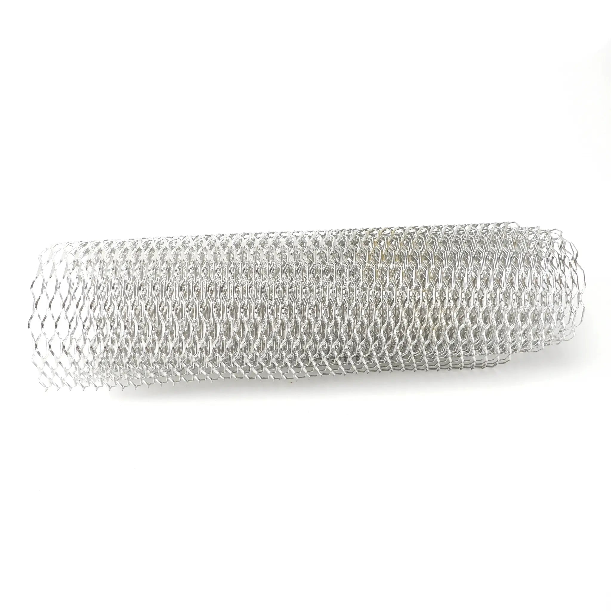Simples Market aluminium racing bumper grille mesh roll, silver metal, 100x33cm