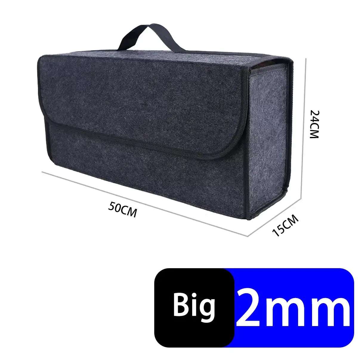 CarViva Car Trunk Organizer Foldable Felt Storage Box Portable Anti Slip Interior Keeps Trunk Neat And Tidy