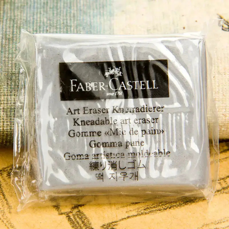 Faber-Castell kneadable art eraser in sealed plastic package; white rubber stationery eraser