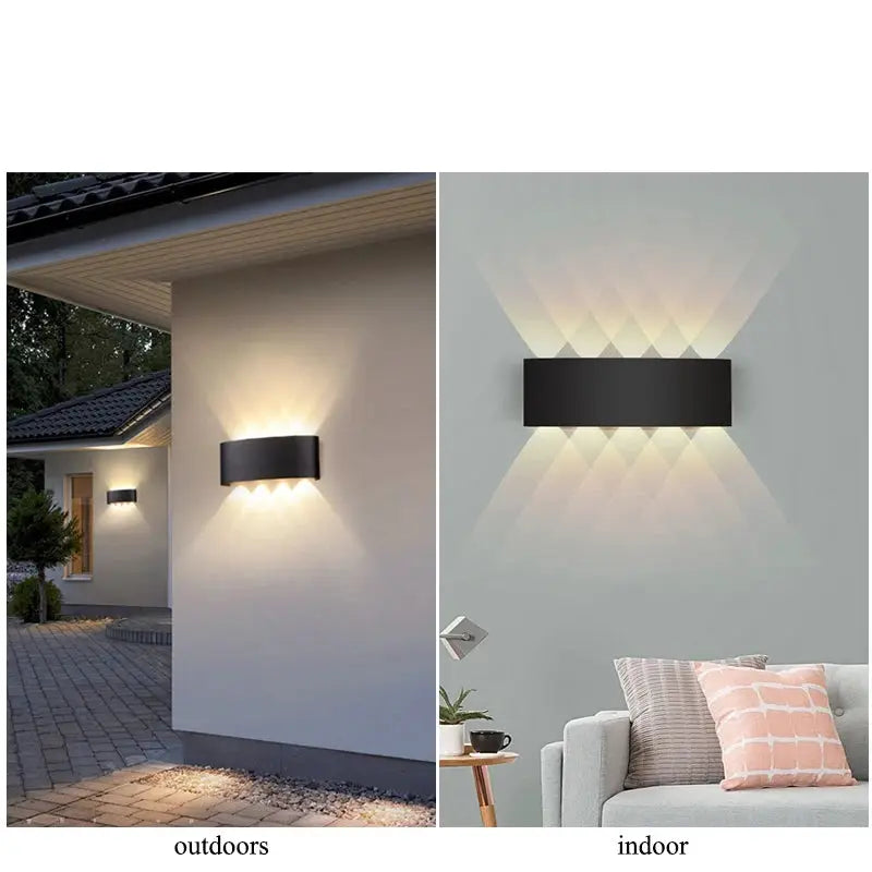 Up Down LED Lamp Waterproof Wall Light For Bedroom Living Room Corridor Balcony Indoor Outdoor Home Decor Lighting