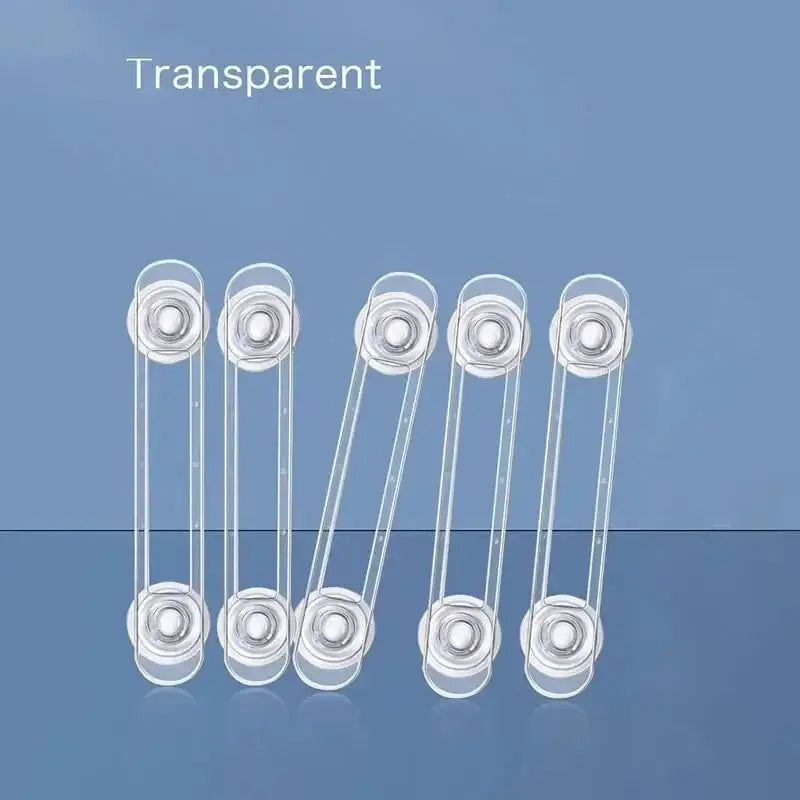 Child safety locks, transparent, set for drawers and refrigerators by Simples Market