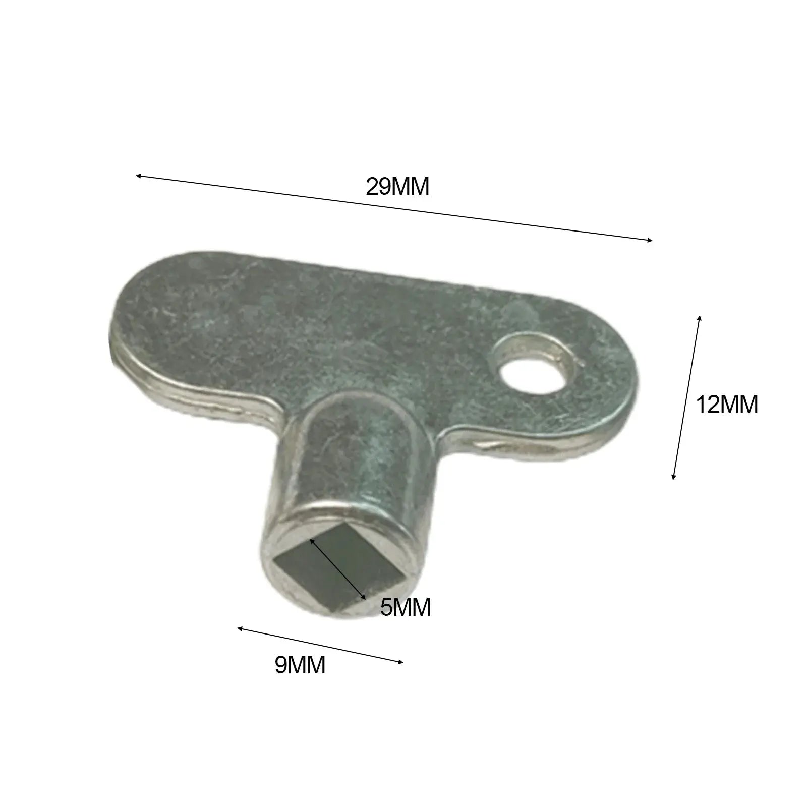 Two Pack Radiator Exhaust Valve Keys 5x5mm Square Socket Zinc Alloy For Standard Heating Valves