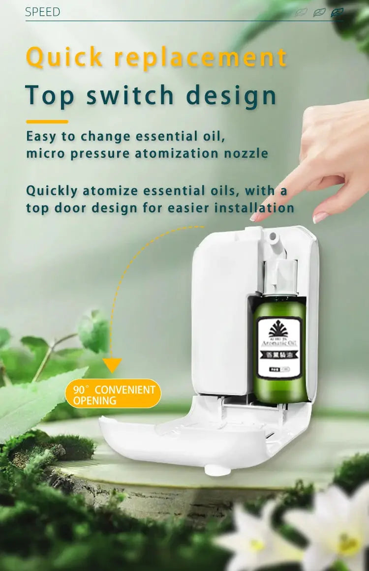 Coverage 200m³ Aroma Diffuser Machine Bluetooth APP Control Fragrance Diffuser Wall Mounted Smell Distributor For Home Fragrance
