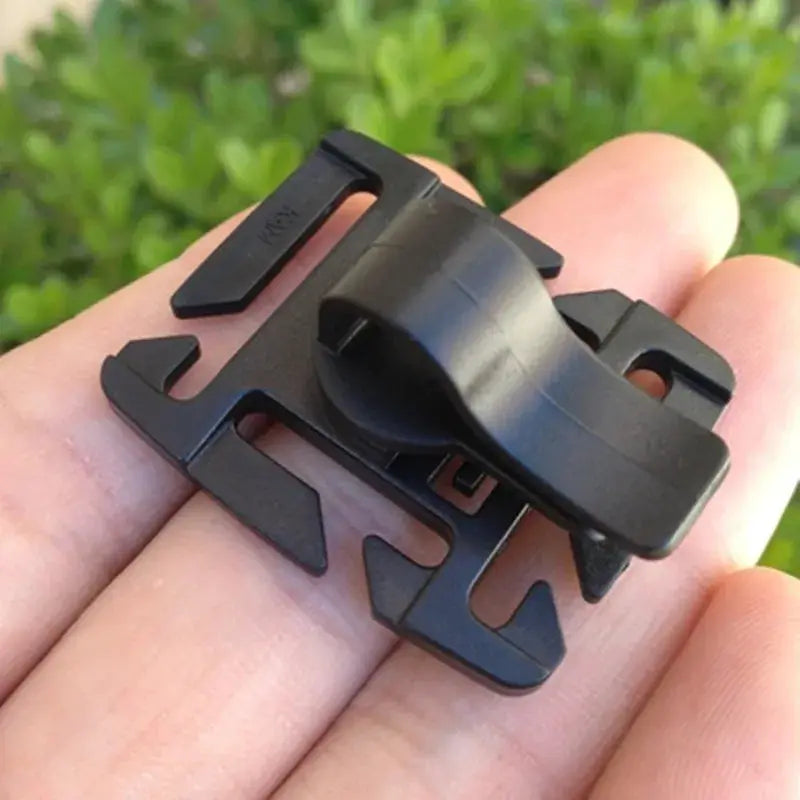 Simples Market 2pc rotatable hydration tube clips for MOLLE CamelBak water packs, black