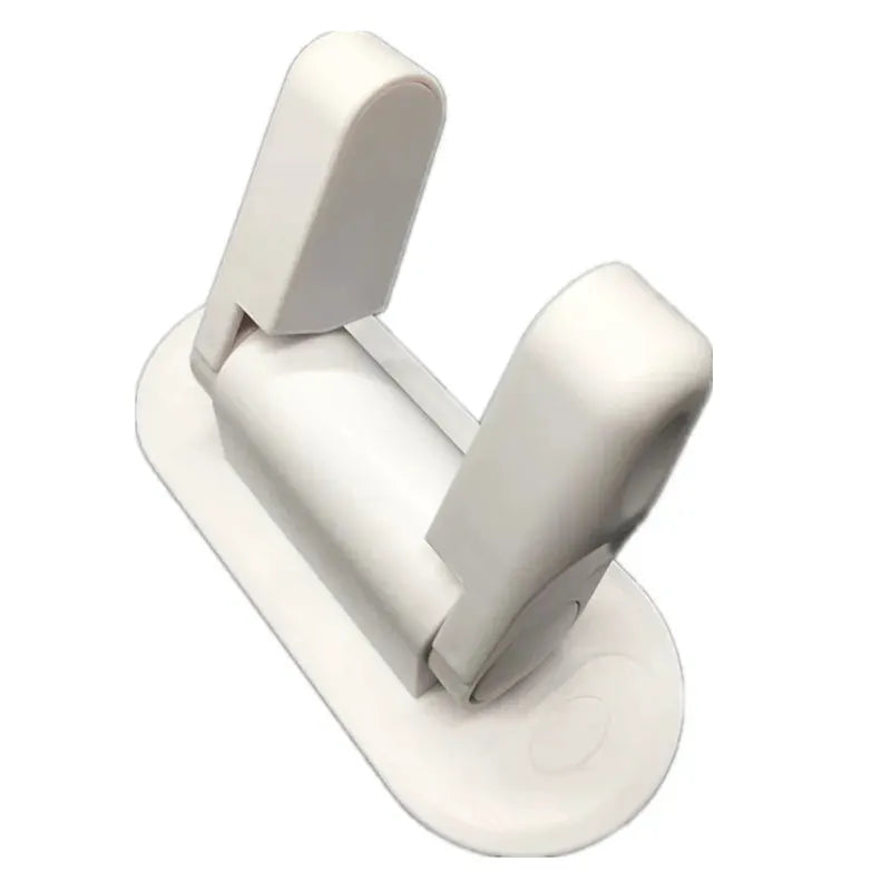 Simples Market universal door lever lock, white adhesive child safety latch for door handles