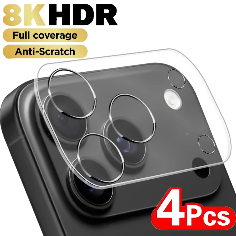 Camera lens protector set by Simples Market for iPhone 17 Pro Max, clear tempered glass