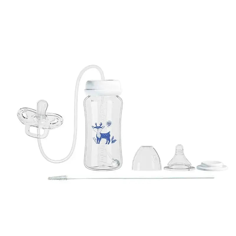 3 In 1 Hands Free 300ML Wide Neck Baby Bottle With Milk Storage Pacifier And Anti Drop Gravity Ball Feeding Bottle
