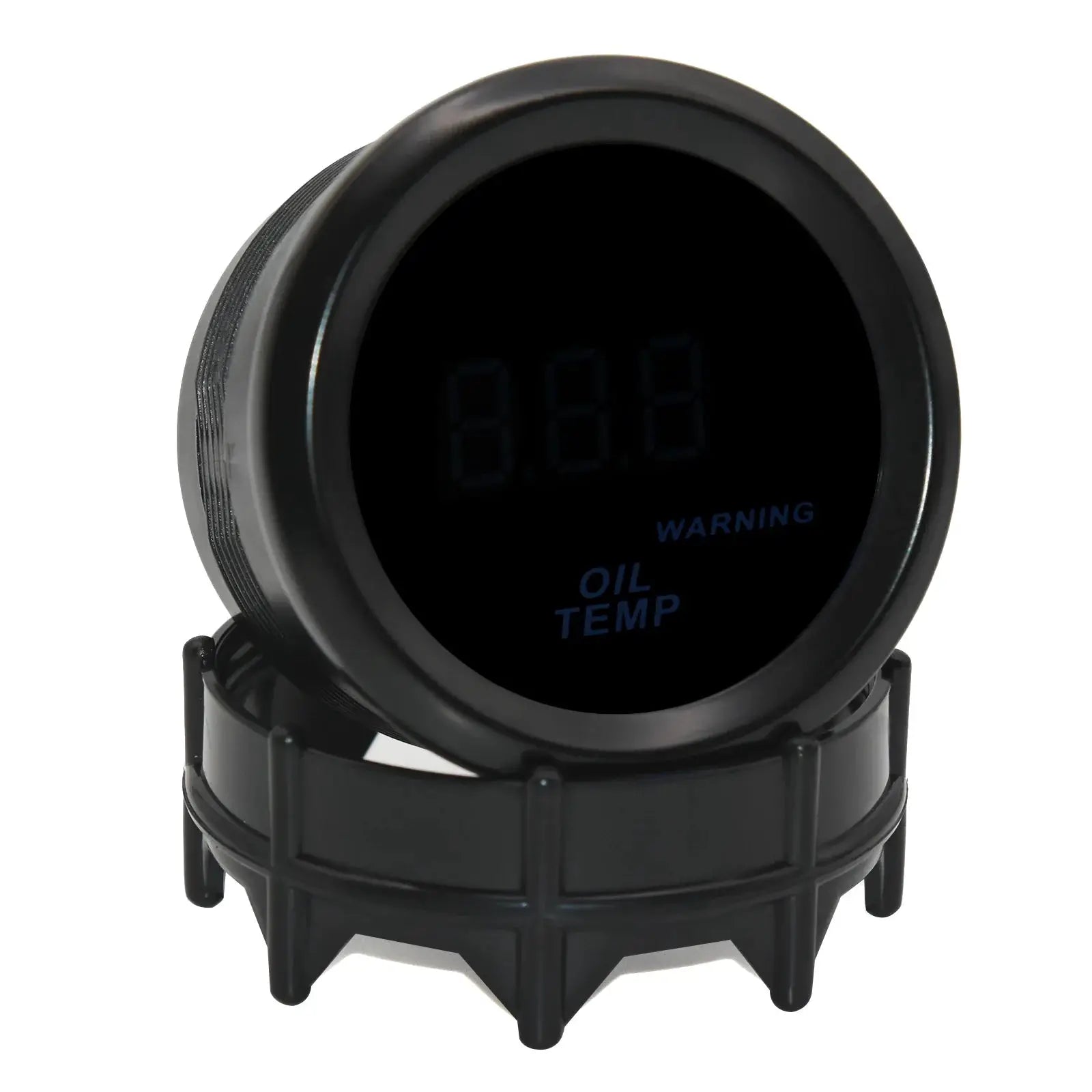 Universal 2-inch (52mm) digital gauge cluster with blue LED display for oil pressure and oil temp