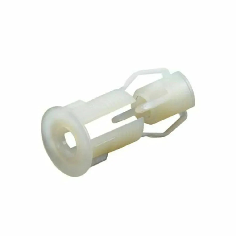 Toilet seat fixing screws and nut covers kit, 2-pack, white plastic, top-fix for blind-hole fittings
