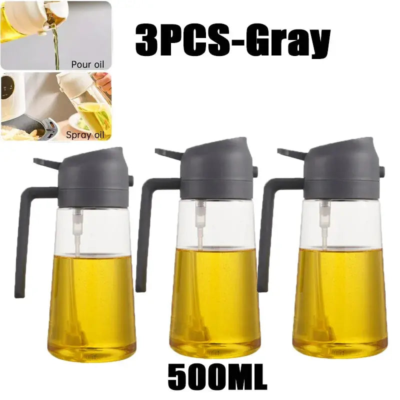 200 300 500 Milliliters Oil Spray Bottle For BBQ Cooking Olive Oil Sprayer Fine Mist Refillable Vinegar Compatible