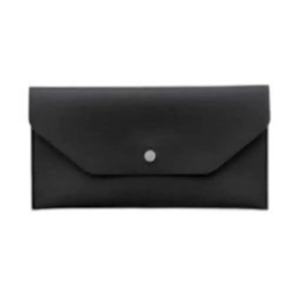 Leather wallet with card slots, black, Simples Market