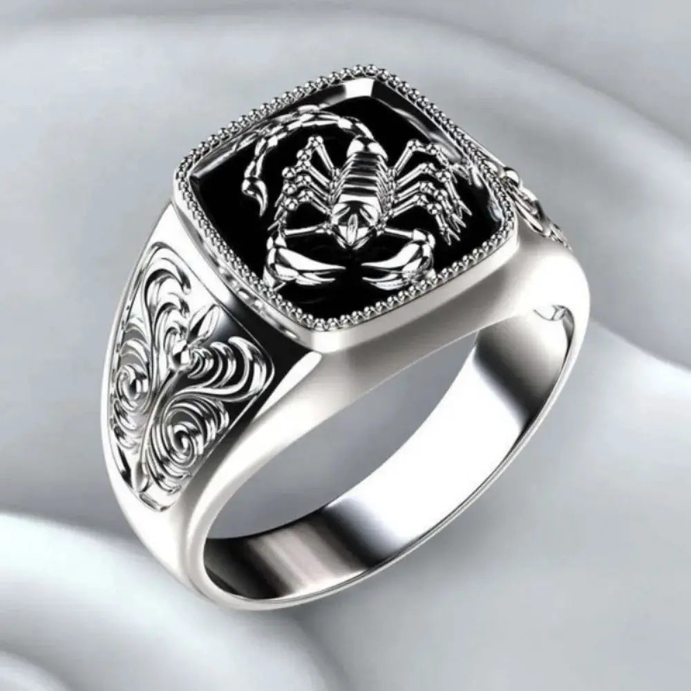 New Simple Retro Personalized Street Style Scorpion Ring Unisex Fashion Creative Trend Jewelry Hip Hop Party Accessory