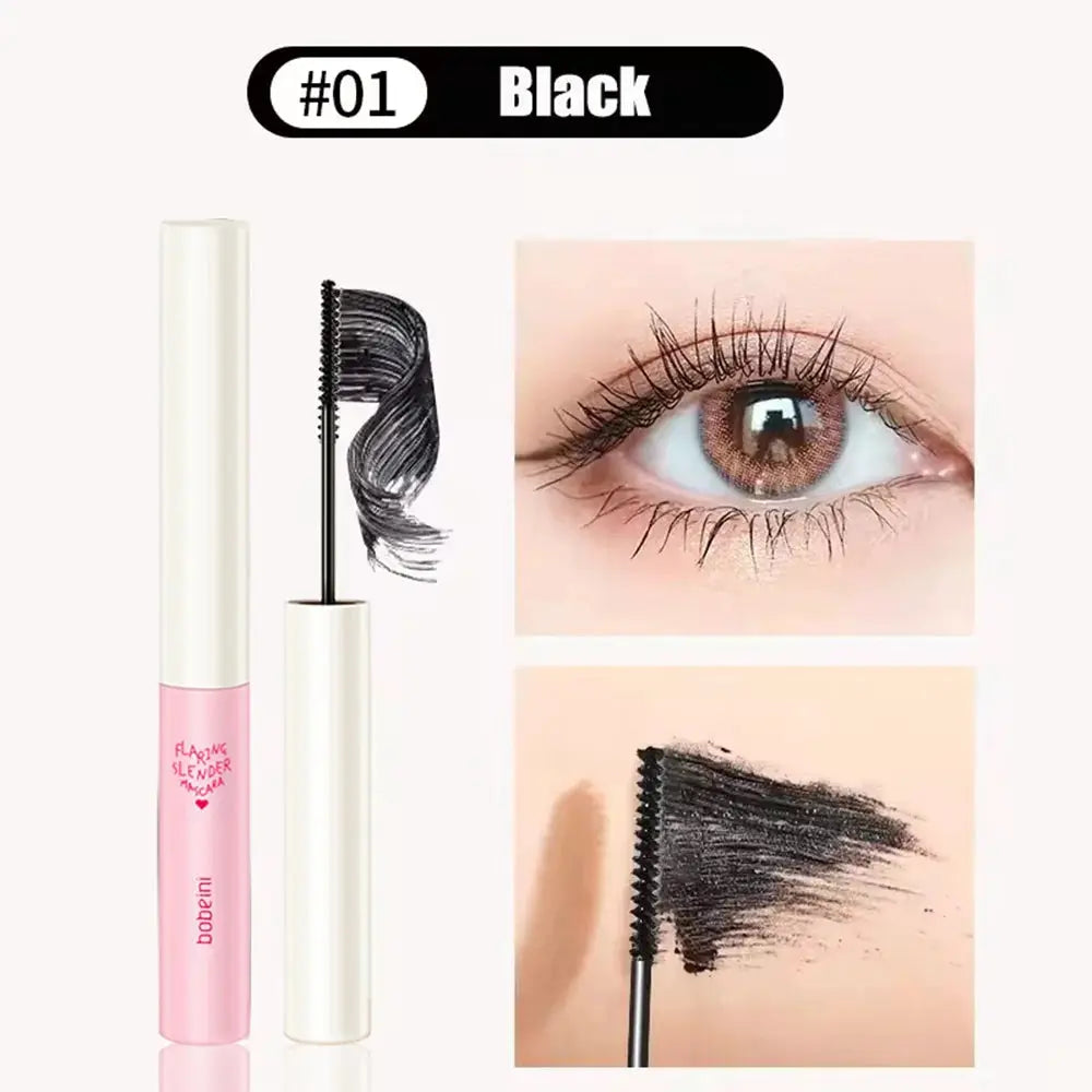 Silk Fiber Curling Mascara With Ultra Fine Brush For Precision Lengthening And Volumizing Waterproof Smudge Proof