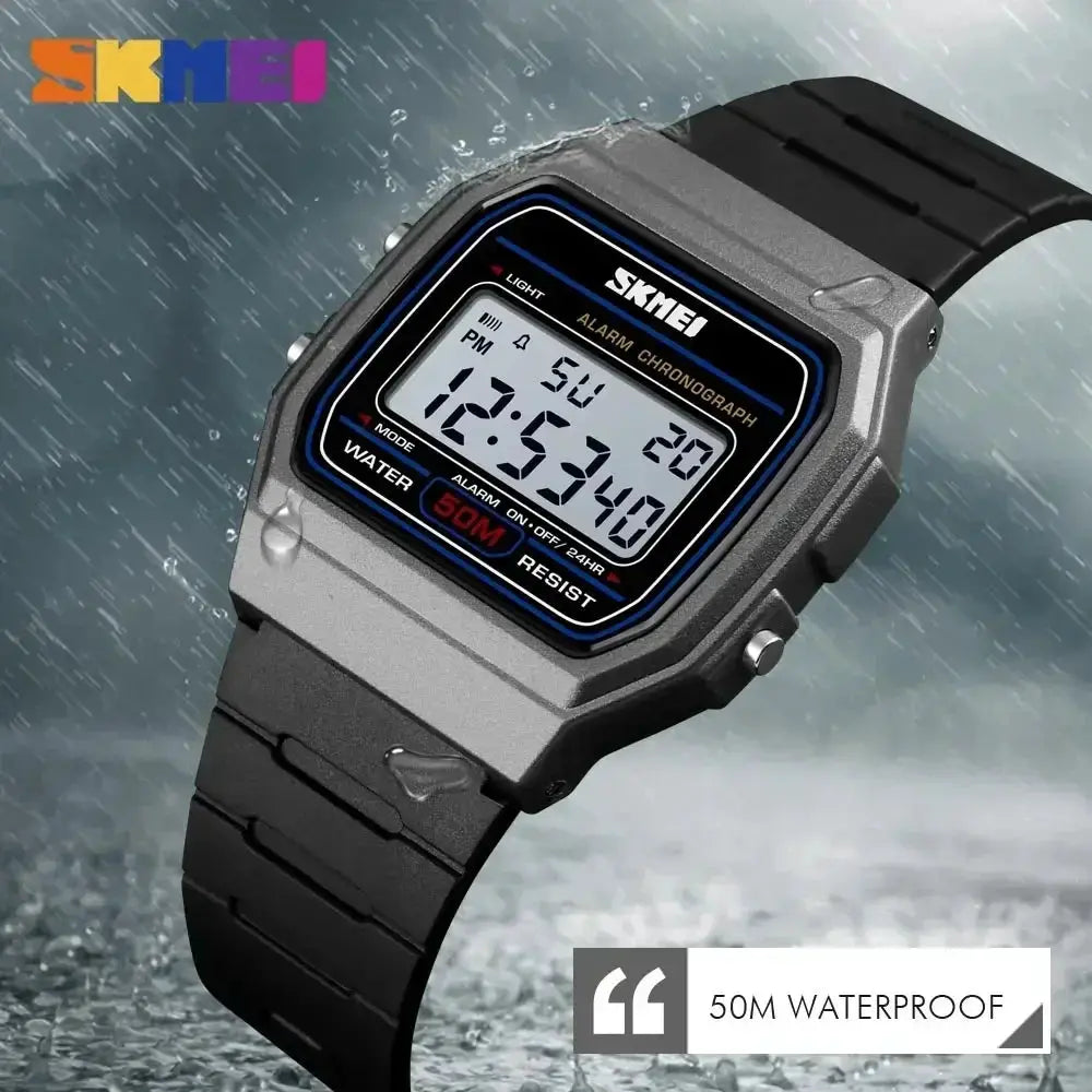 SKMEI 1412 Digital Womens Wristwatch Waterproof With Date And Week Display For Everyday Wear