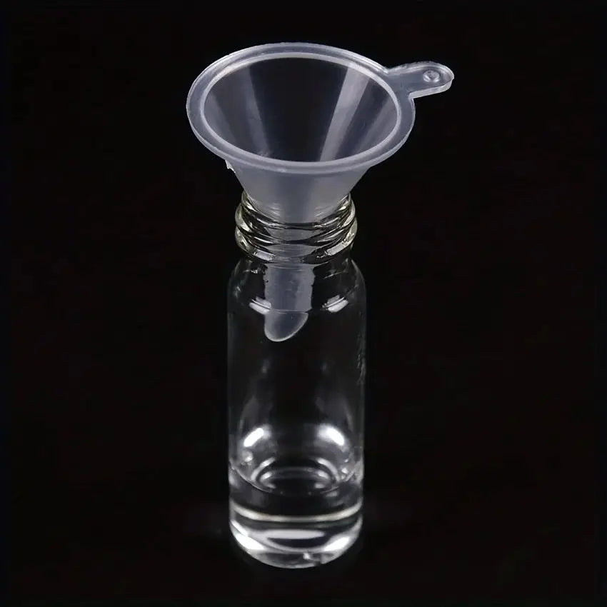 Ten Precision Mini Funnels Set For Lab Bottles Essential Oils Perfumes Flavours And Powders Mess Free Dispensing