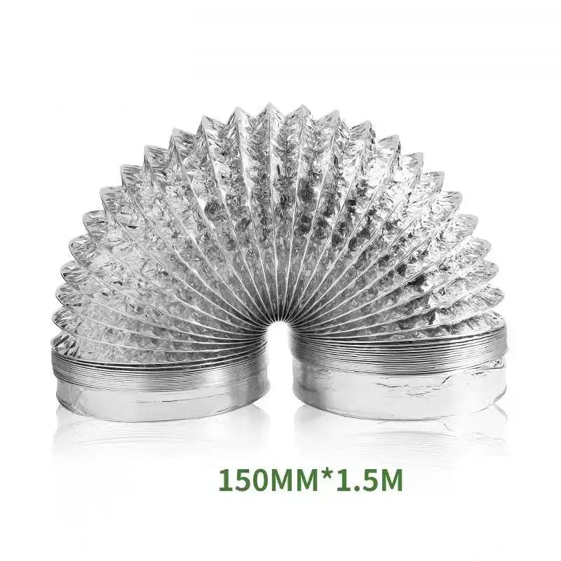 Adjustable Aluminum Foil Telescopic Ventilation Hose 80mm To 200mm For Kitchen And Bathroom Exhaust Fans