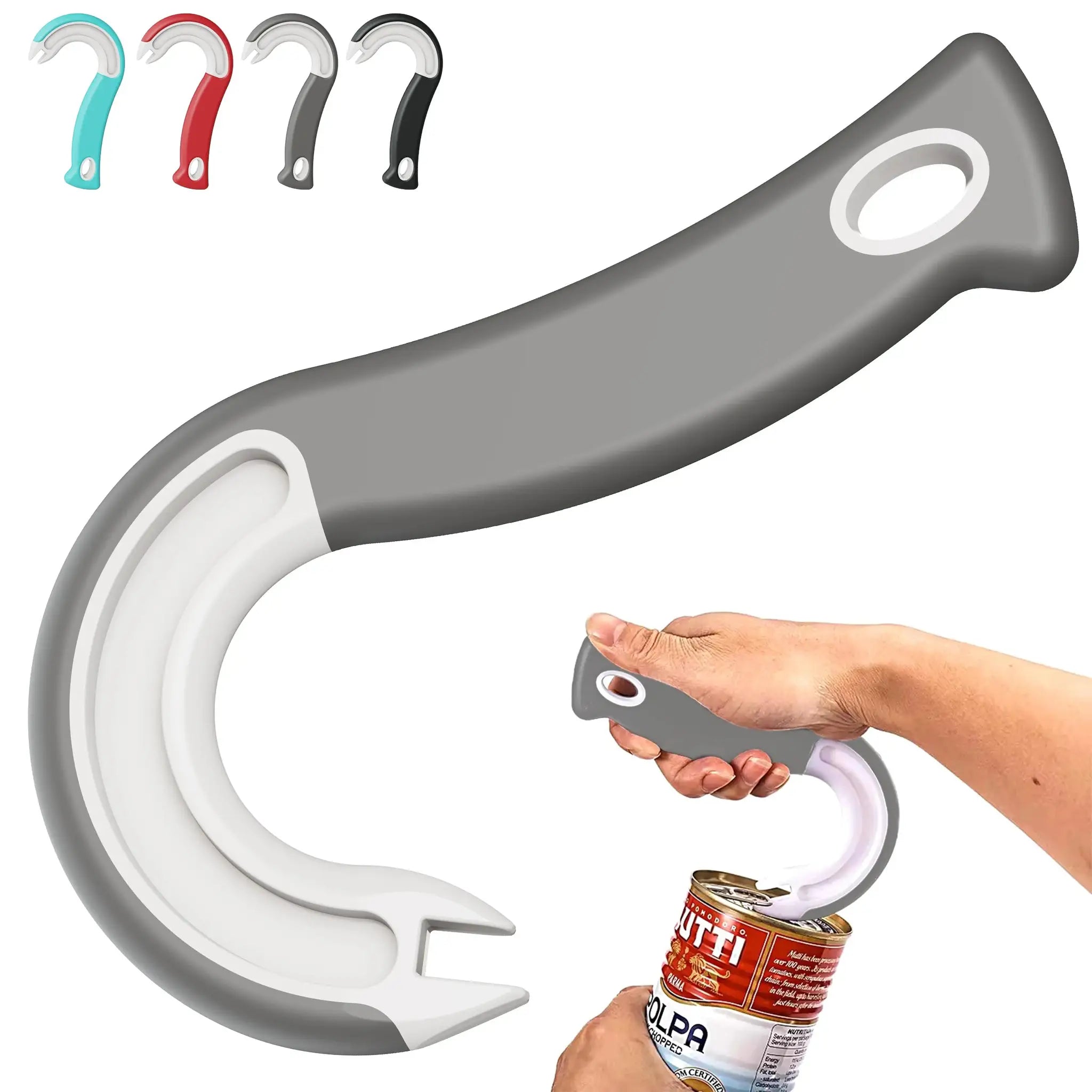 New Design Easy Grip Hook Can Opener Durable Plastic For Home And Restaurant Use Ideal Christmas Party Accessory
