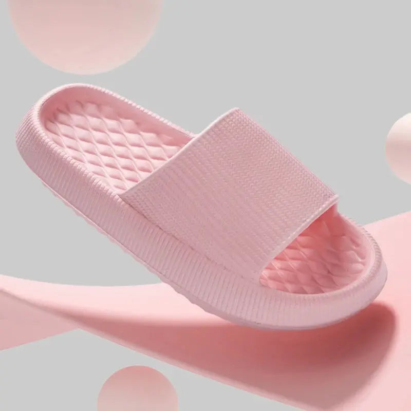 Lucyever Cloud Slippers For Women Non Slip EVA Thick Platform Slides Indoor Bathroom Comfort