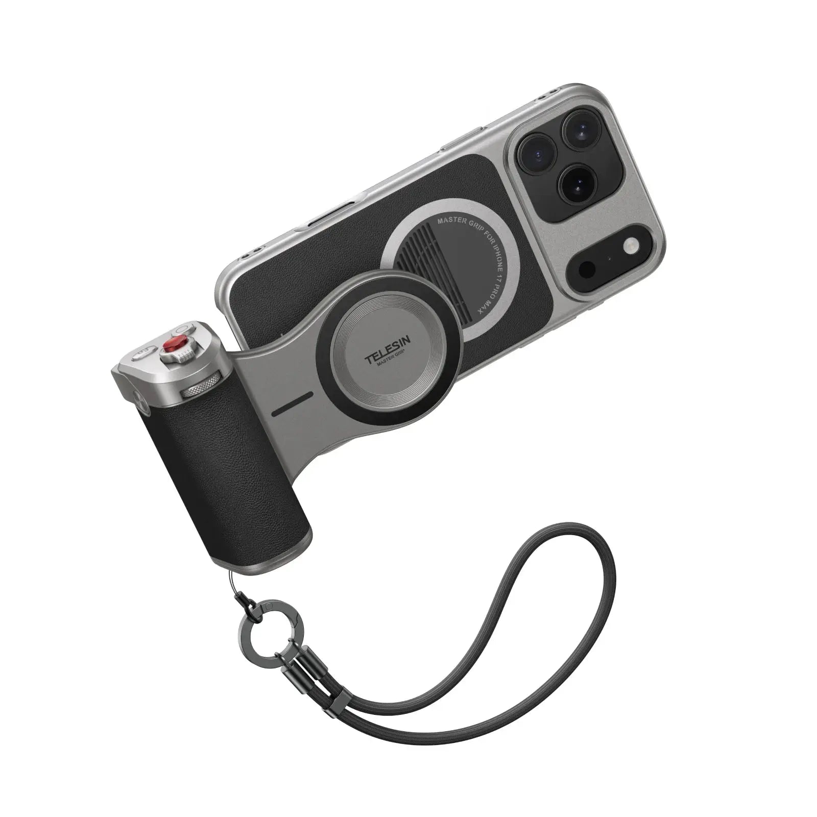 Telesin Magnetic Master Grip Kit For iPhone 17 Pro And Pro Max With Graphene Cooling Case And Ergonomic Camera Handle