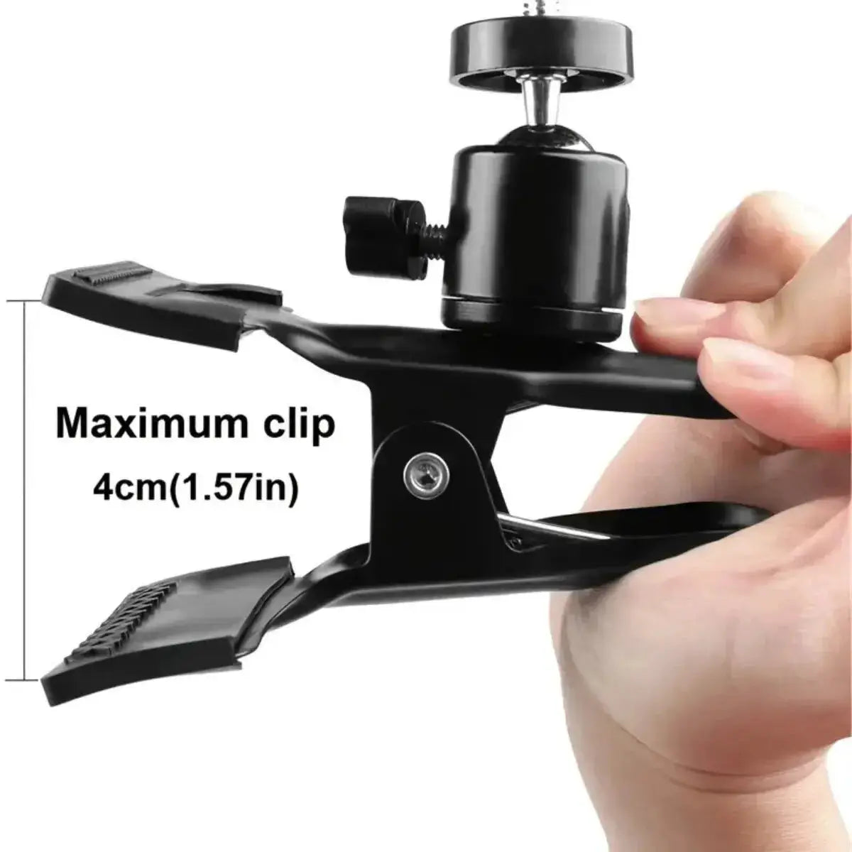 Miwayer Guitar Head Clip Phone Holder for Live Streaming Stand and Tripod Clip for Mobile Phones and Action Cameras