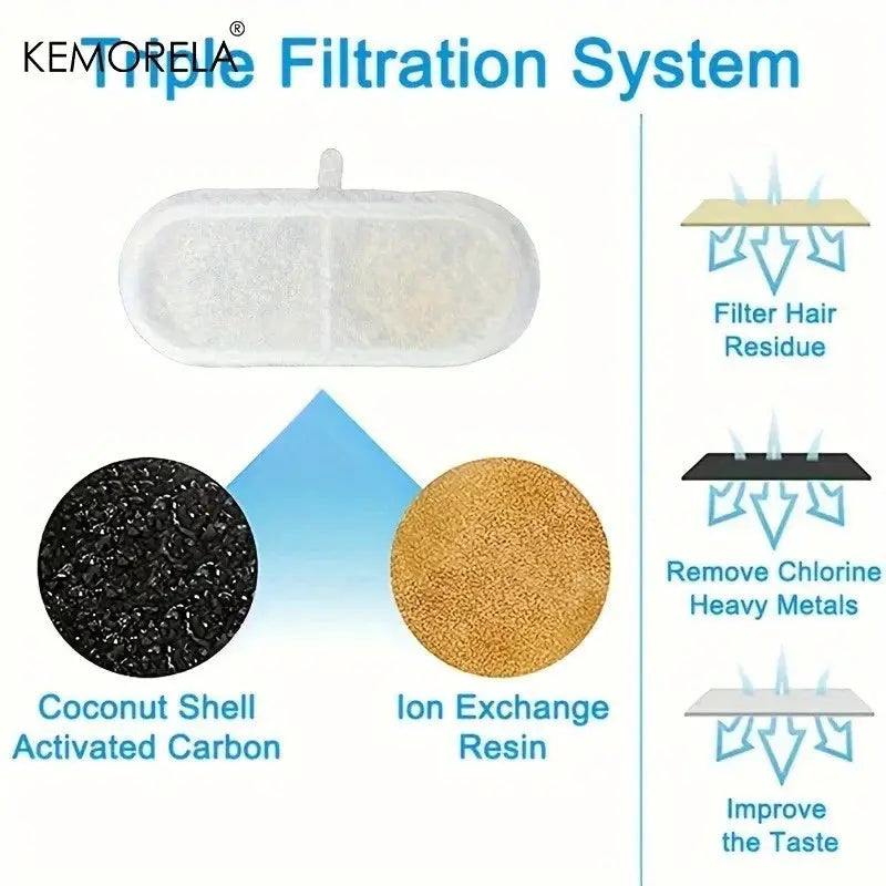 8 To 12 Pack Activated Carbon Cat Water Dispenser Filters Traps Impurities And Improves Water Taste For Pets