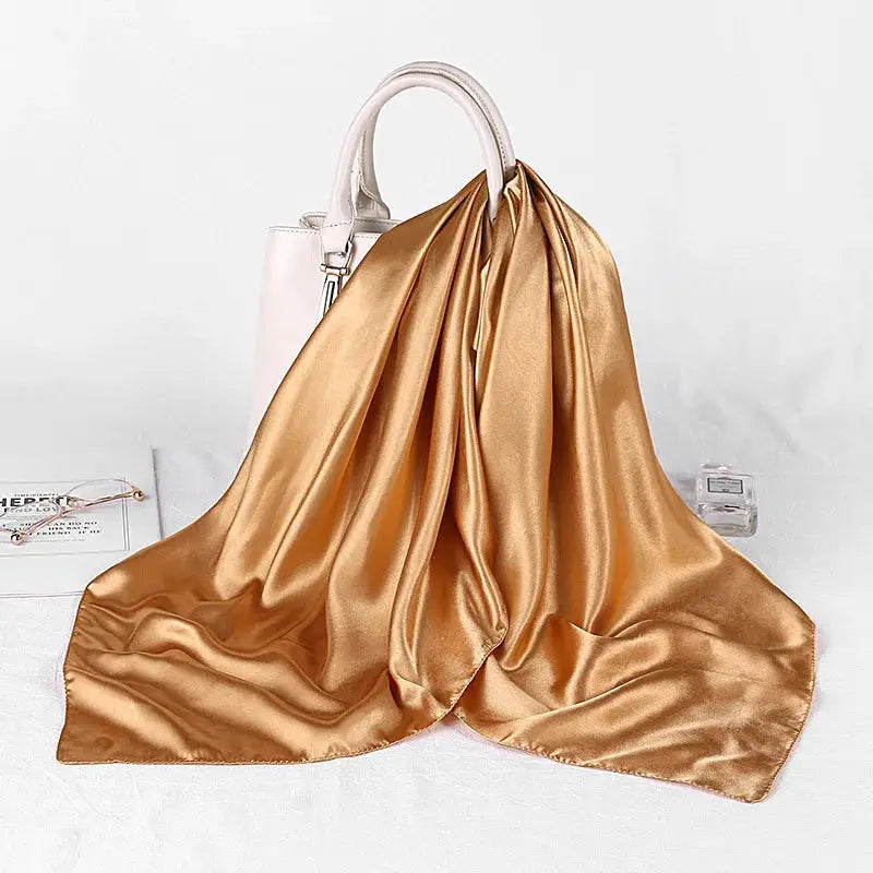 SatinLuxe 90x90 cm Satin Square Hijab Scarf For Everyday Modest Style And Elegant Wrap