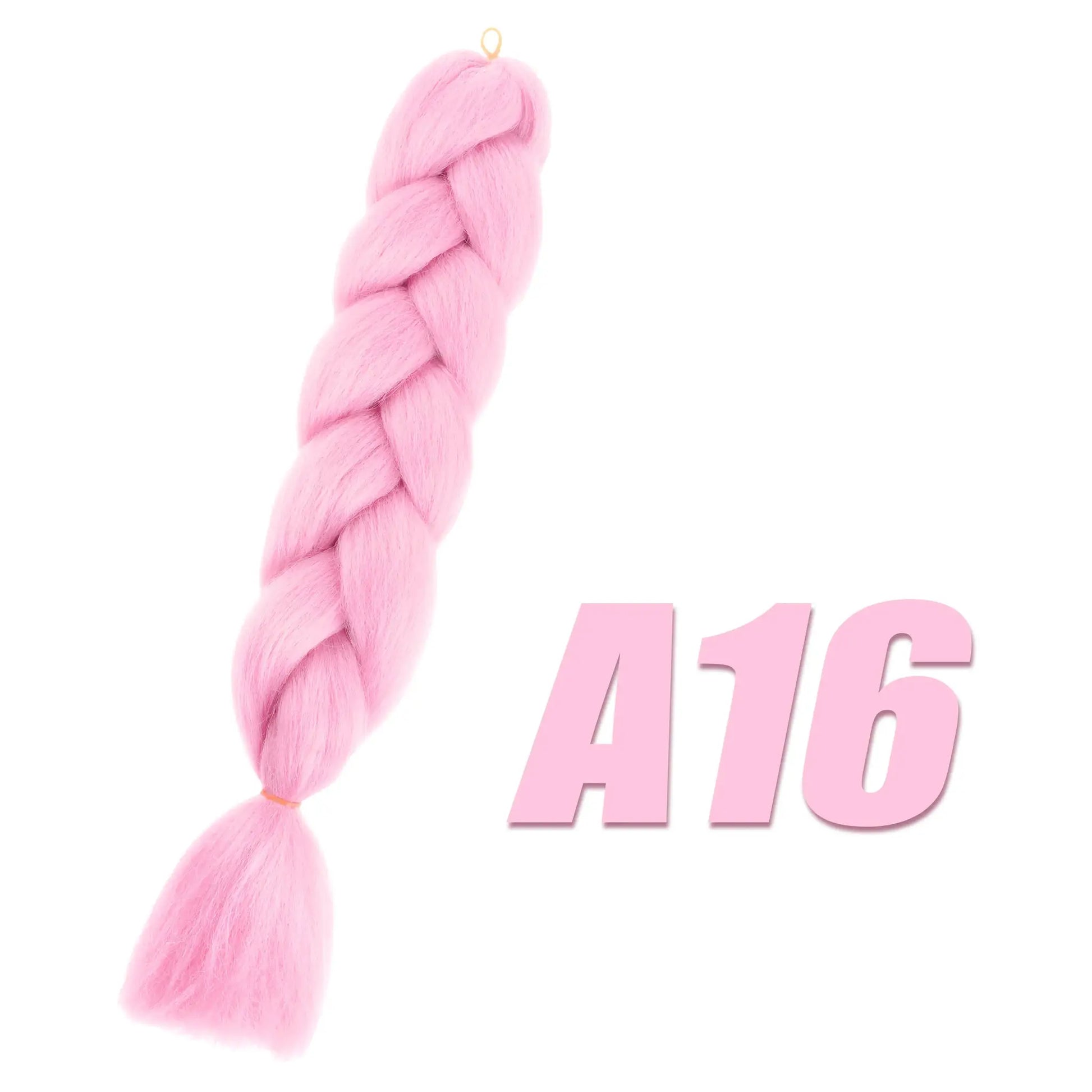 Pink synthetic Kanekalon crochet hair pre-stretched jumbo braid extension