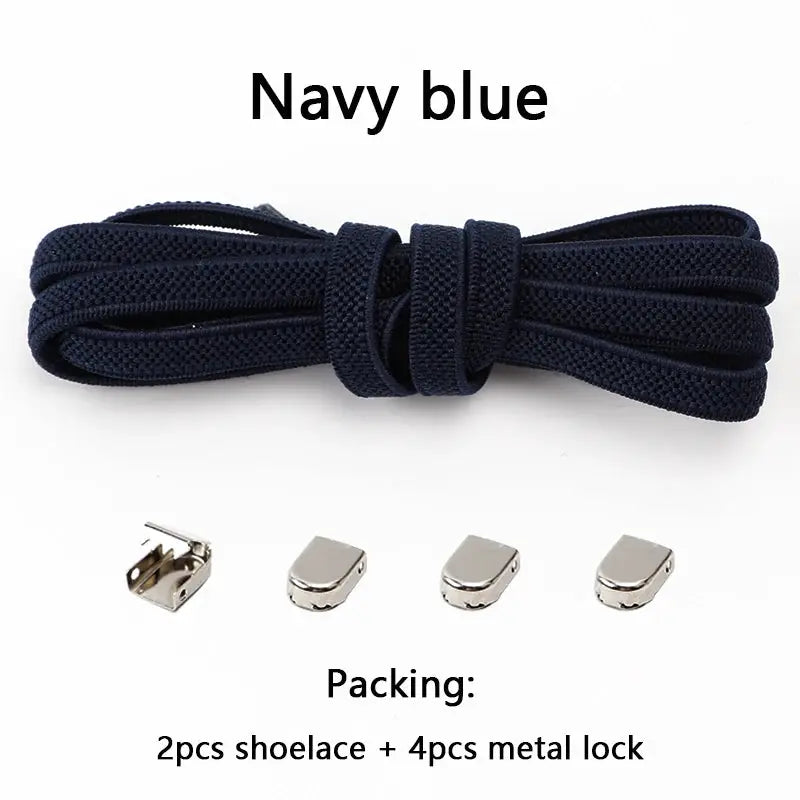 FlexFit No Tie Elastic Shoelaces One Size Fits All Adults And Kids Quick Slip On Shoes