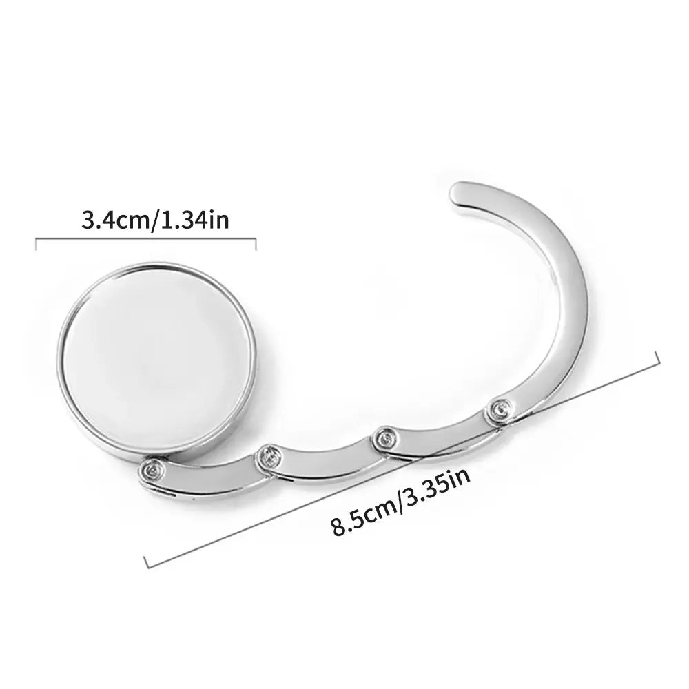 Portable Foldable Bag Hook For Table Edge Bag Holder Zinc Alloy With Strong Load Bearing Capacity