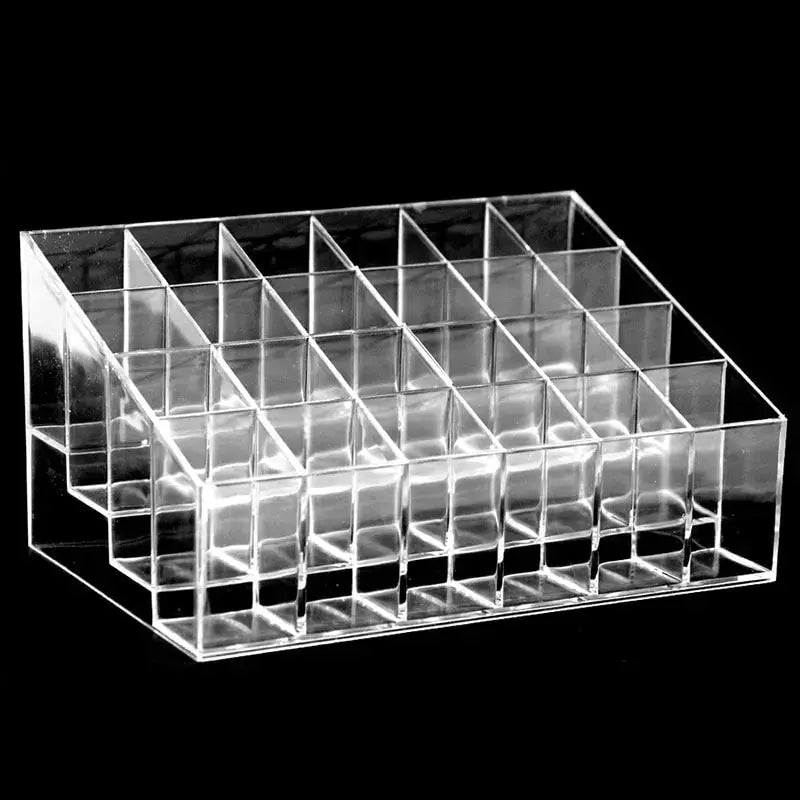 24 Grid Lipstick Holder Acrylic Cosmetics Storage Box For Lipsticks Nail Polish And Jewelry Display Rack