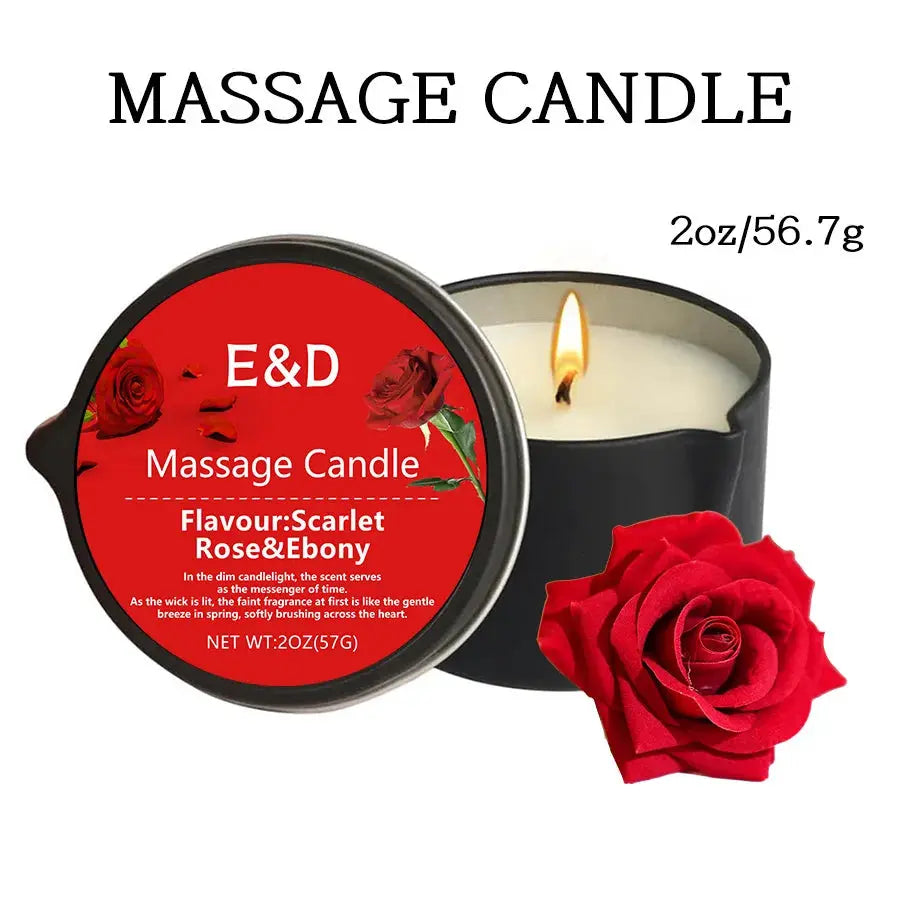 Massage Oil Candle for Stress Relief and Skin Moisturizing Aromatherapy Spa Essentials Luxury Candles