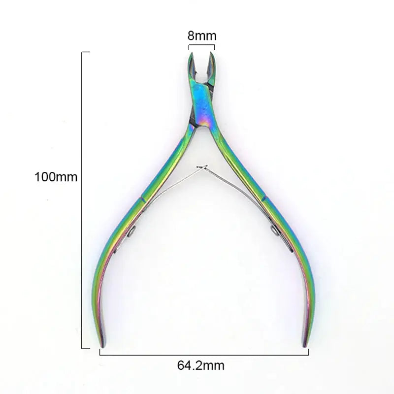 PrimeCare Cuticle Cutter Set Stainless Steel Nail Manicure Tools for Precise Cuts and Pedicure Comfort