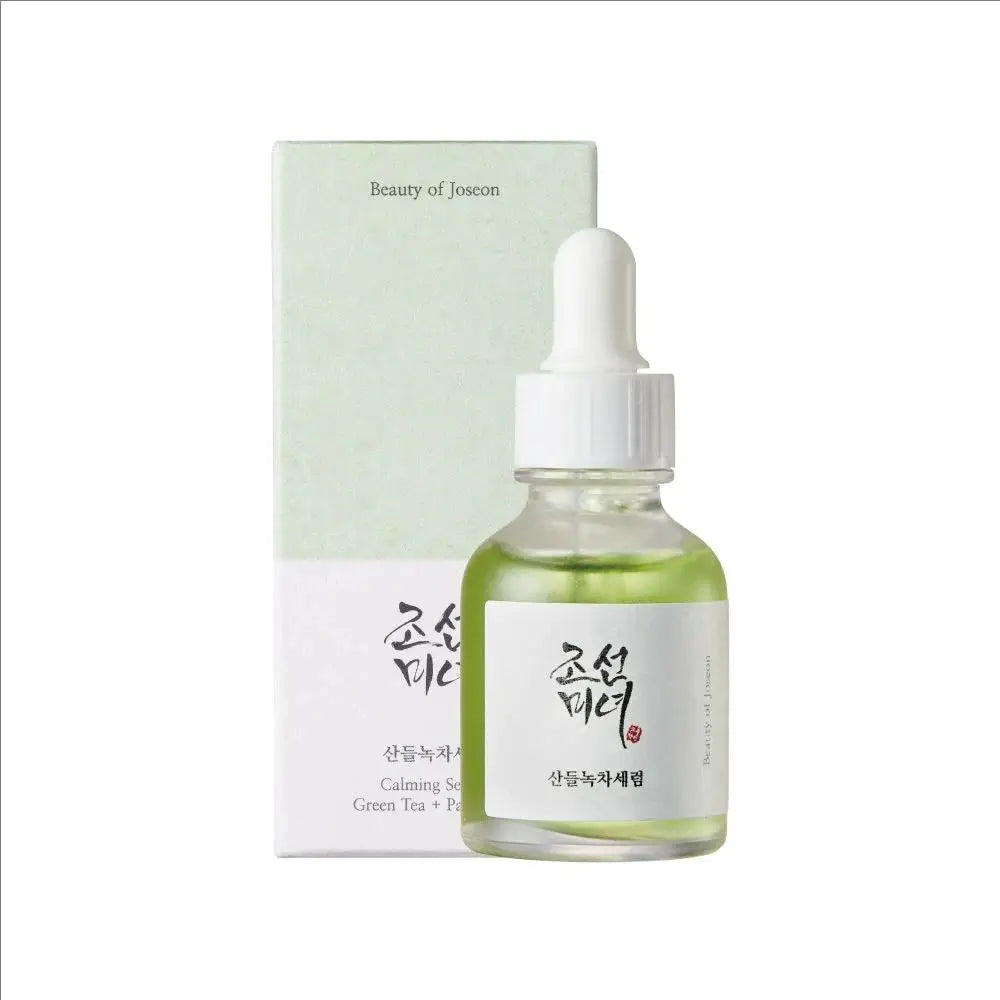 Korean Facial Serum For Moisture Calming Glow With Green Tea Panthenol Propolis Niacinamide Ginseng Snail Mucin Rice