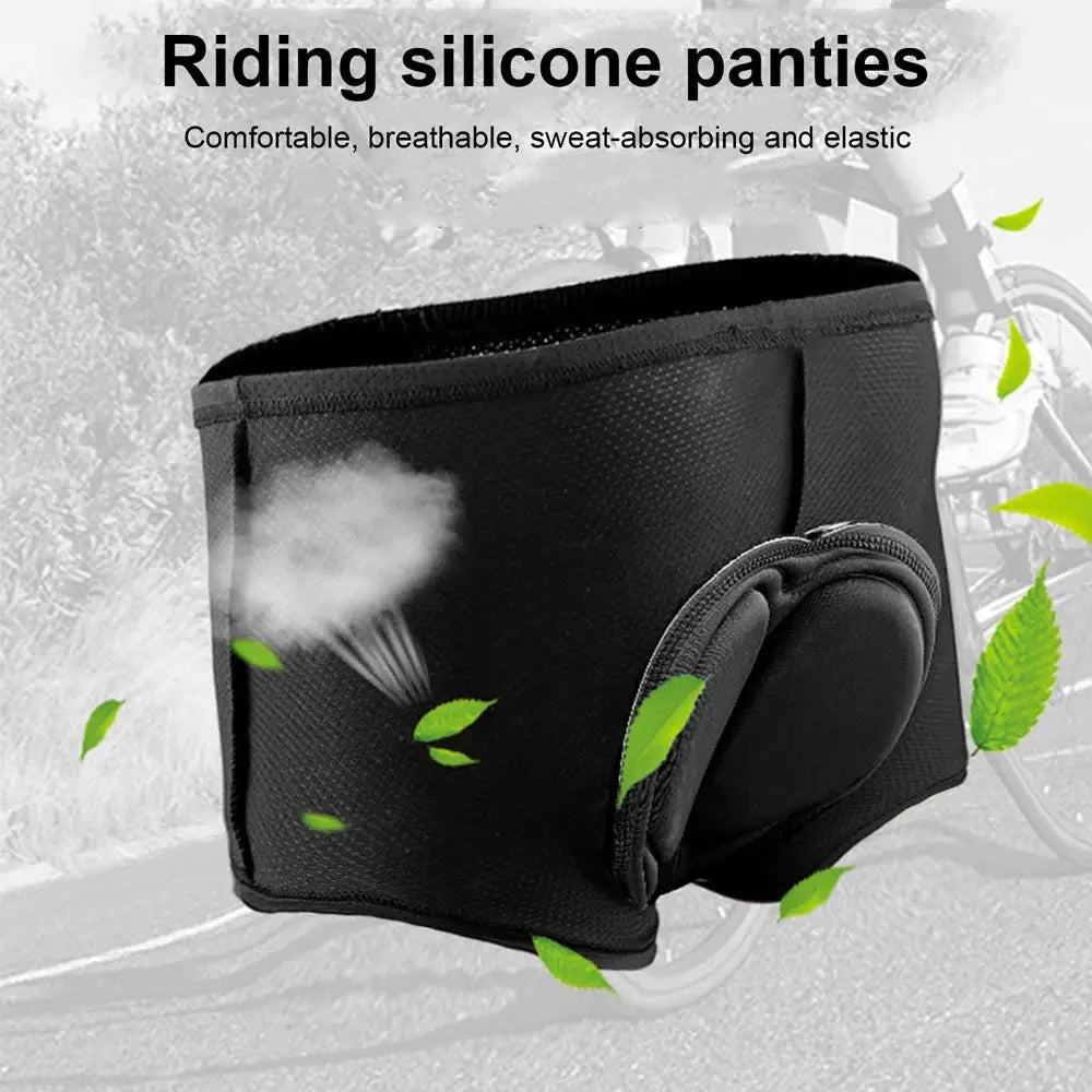Men's cycling shorts with 4D padded insert, black and breathable