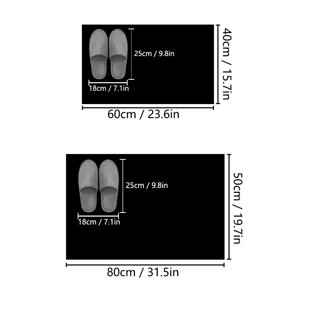 Diatom mud bathroom mat by Simples Market; absorbent anti-slip floor mat for bath/entrance, two sizes 60x40 cm and 80x50 cm