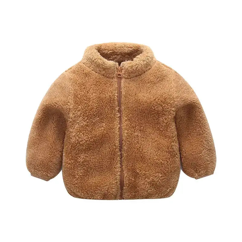 Pink Girls Winter Thermal Fleece Jacket Coat For Toddlers And Kids 0 6Y Warm Korean Outerwear