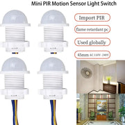 Mini PIR Motion Sensor Light Switch For AC 110V To 240V Auto On Off Infrared Detector Night Lamp