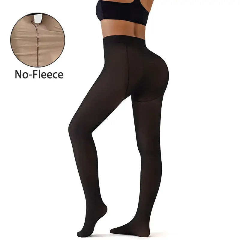 CozyFlex Fleece Lined Winter Leggings Warm High Waist Booty Lifting Thermal Tights For Women