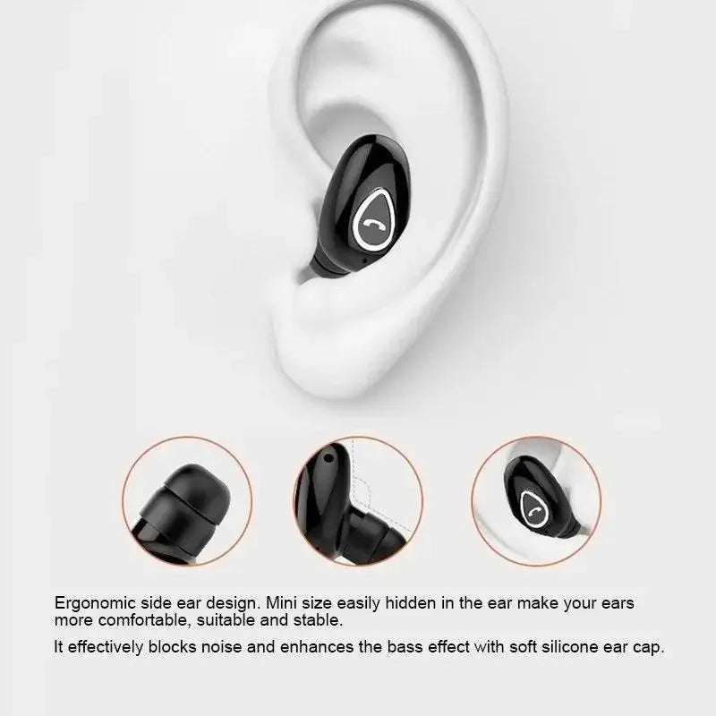 NovaSound Mini Invisible Earphones Wireless Bluetooth Five Zero In Ear Earbuds For Sports Comfort And HiFi Sound
