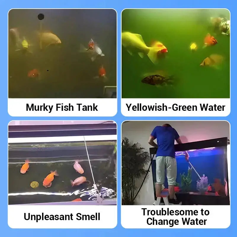 Eco Friendly Aquarium Water Purifier Tablets Fast Acting Water Clarifier For Pristine Fish Tank