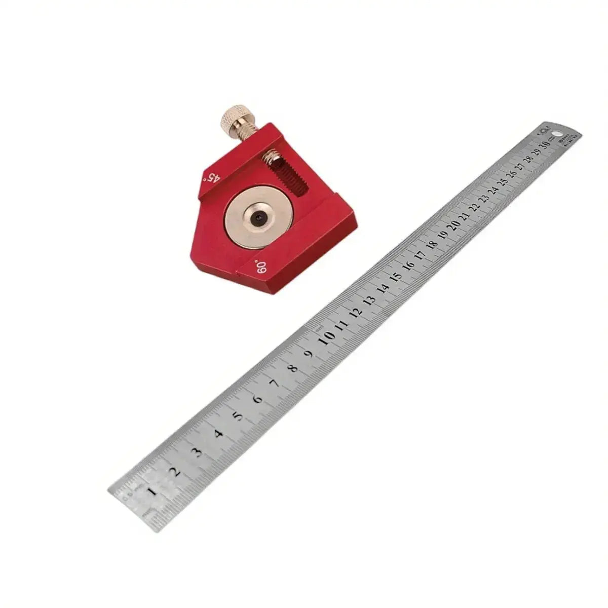 Positioning Block Stop 45 And 90 Degrees Aluminum Alloy Steel Ruler Set 3mm Thickness For Woodworking