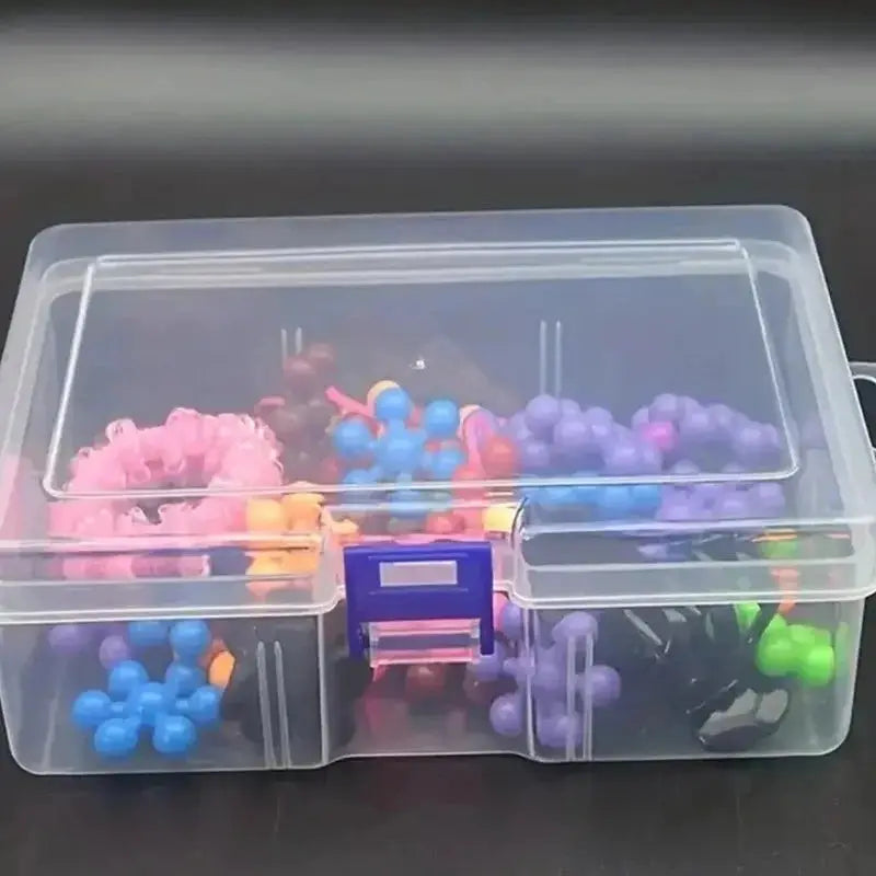 Transparent Plastic Storage Boxes for Jewelry Hardware Accessories and Small Items DIY Crafts and Cosmetics Organizer
