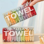 14 Pcs Disposable Washcloths Compressed Travel Towels Expands With Water For Makeup Cleansing Beauty Square Towels