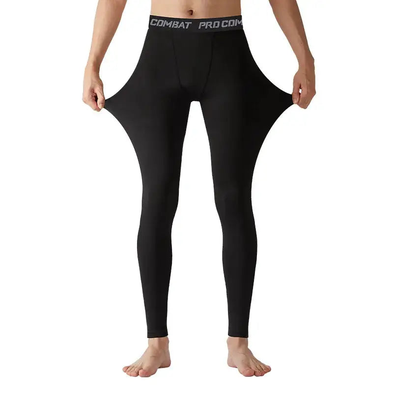 Men's black compression pants by Simples Market with Combat Pro waistband