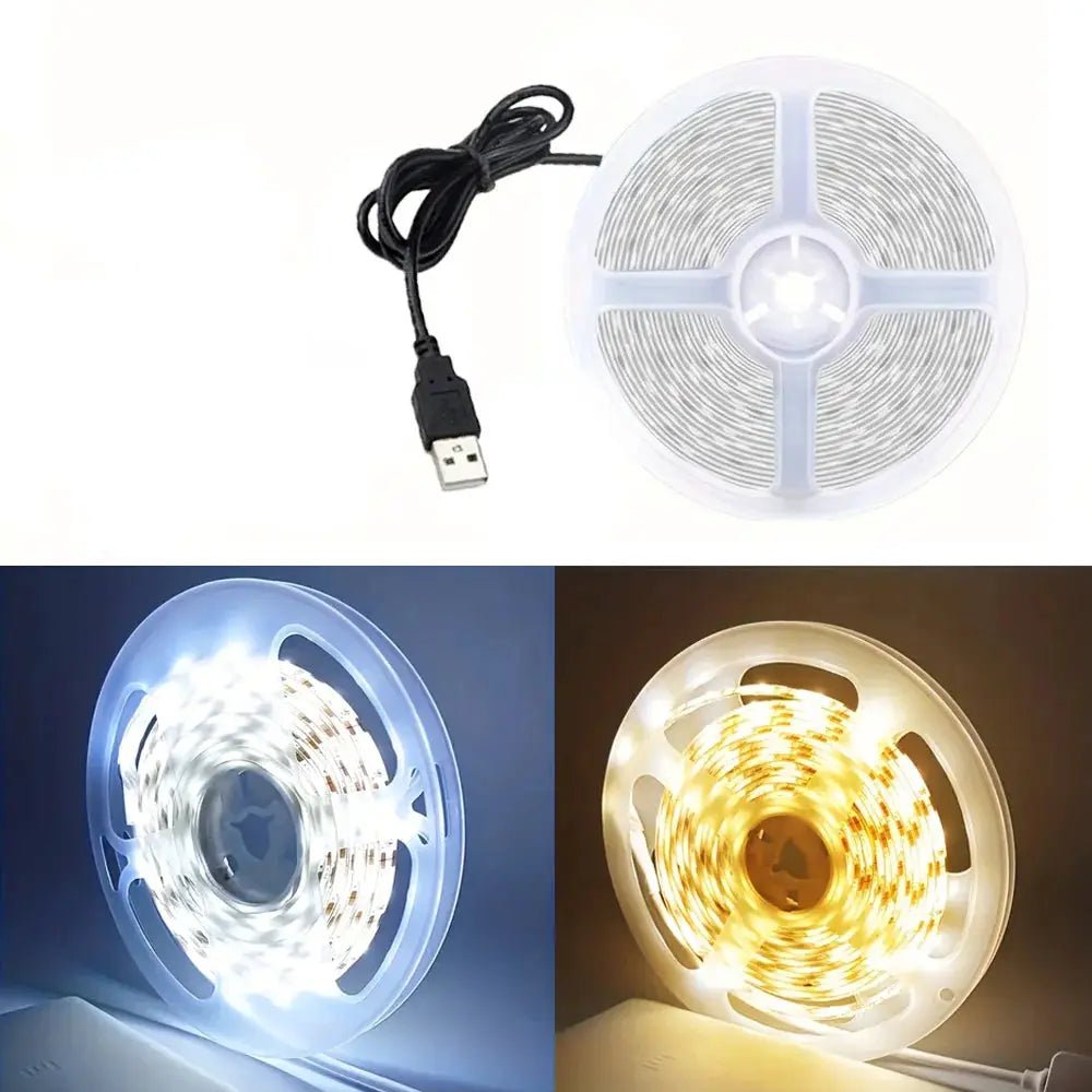 1 - 5m 5V USB LED Strip Lights 60 LEDs Per Meter 2835 SMD TV Backlight Flexible Ribbon For Bedroom Wardrobe DIY Decoration - Simples Market