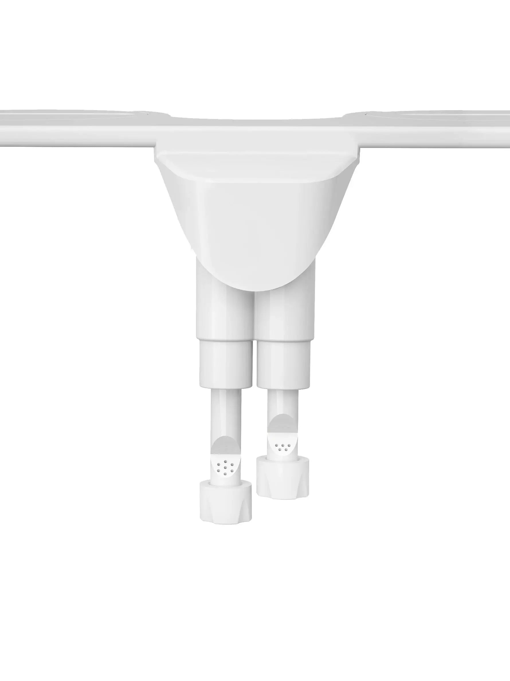 SAMODRA non-electric bidet seat attachment by Simples Market, white plastic with dual self-cleaning nozzles.