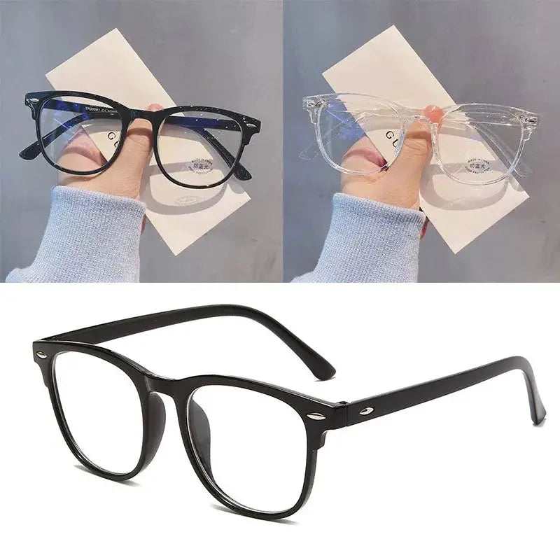 NovaVision Ultralight Retro Glasses With Transparent Frame And Anti Blue Light Lenses For Men And Women