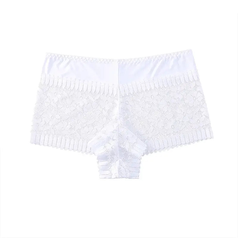 Sexy Lace High Waist Panties by Simples Market, white lace, breathable underwear.