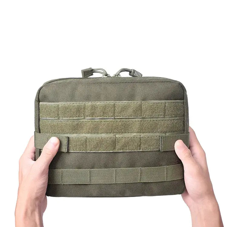 Simples Market Molle pouch bag in olive drab with MOLLE straps for EMT medical and EDC gear